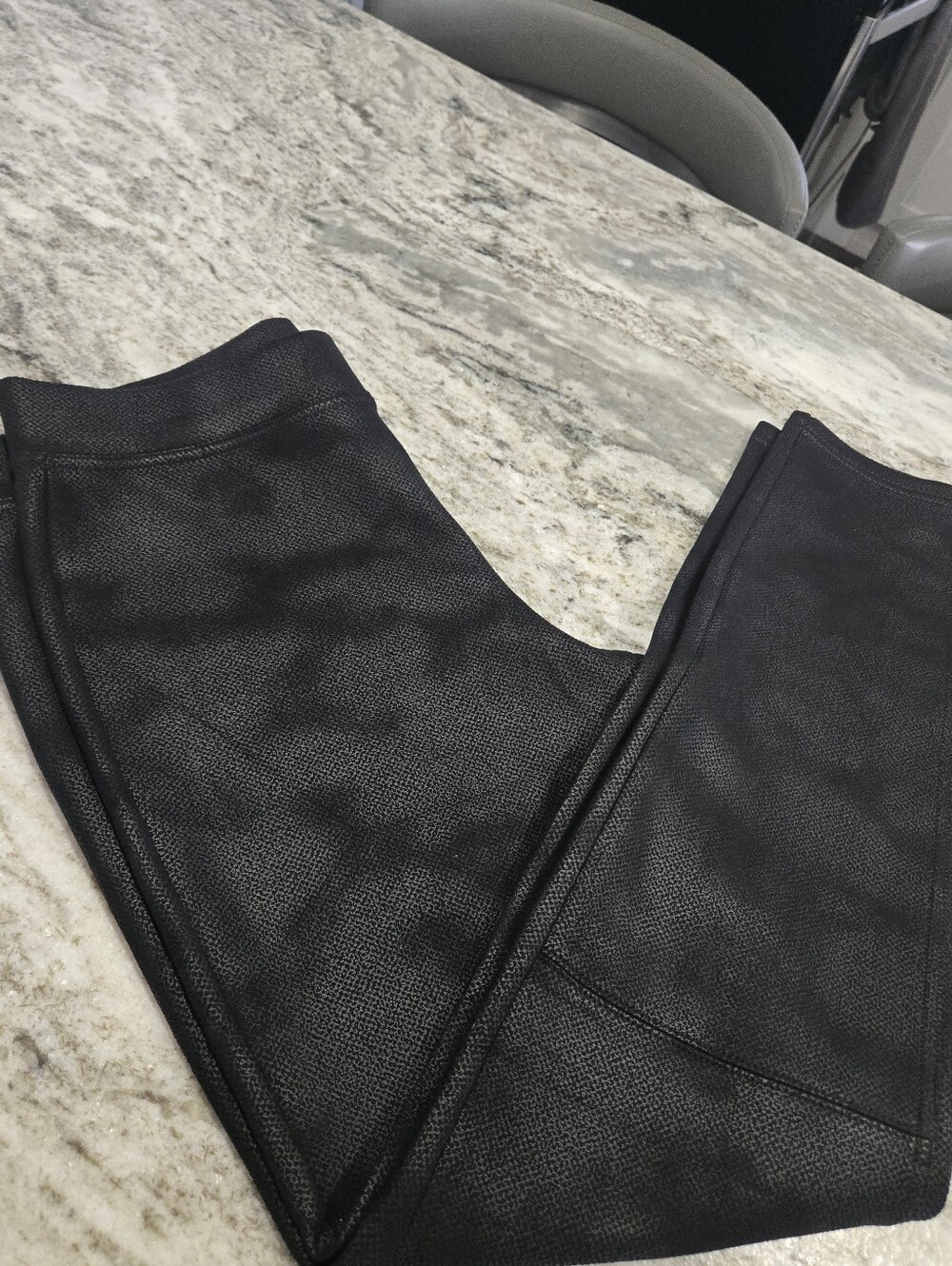Black Women’s Faux-Leather Leggings